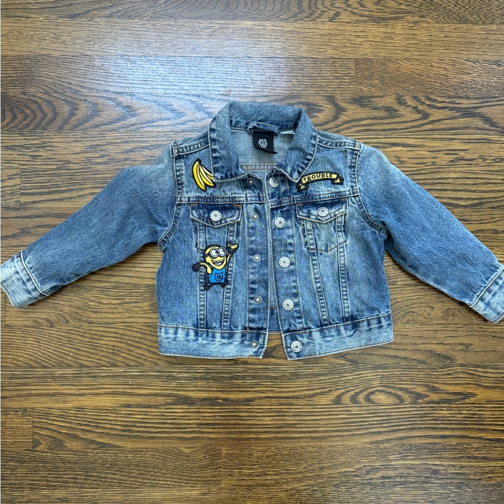 H&M Kids Despicable Me Denim Jacket, Size: 1.5-2Y